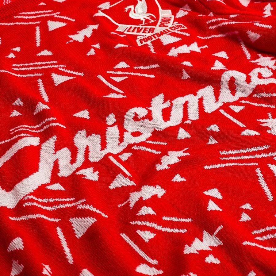 Liverpool Christmas Jumper Retro - Red/White - Men's-SoccerKits Hub | Buy Soccer Jerseys Online